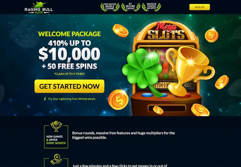 welcome bonus raging bull