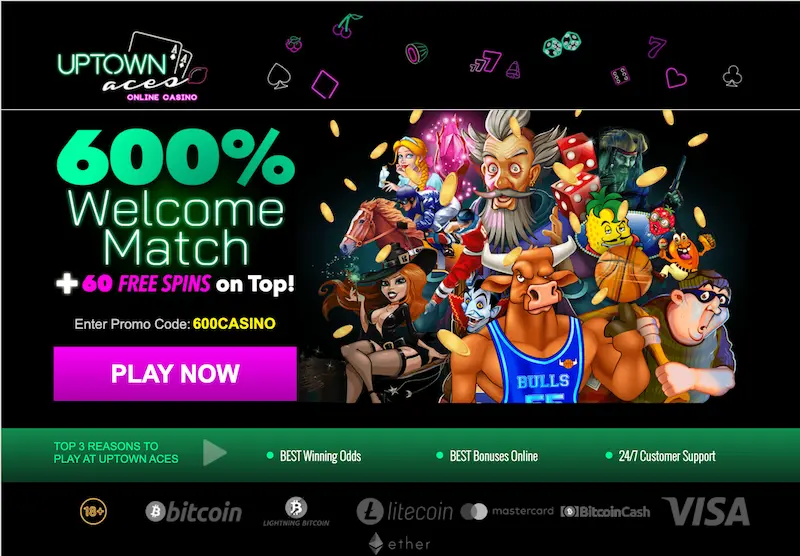 uptown aces welcome offer